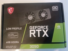 MSI NVIDIA GeForce RTX 3050 6GB GDDR6 Low Profile HDMI DP