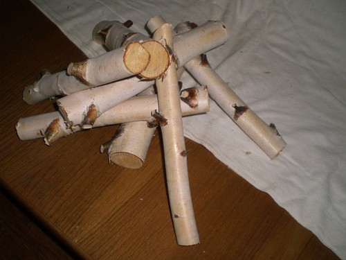 Birke holz deko - 7, x
