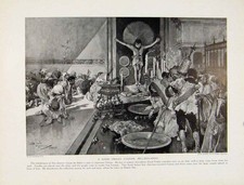 Original alter antiker Druck