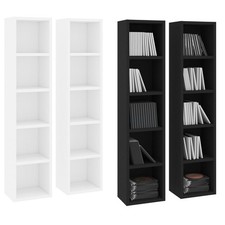 2 Stk. Bücherregal CD Regale