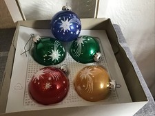 Alte Bunte Glaskugeln