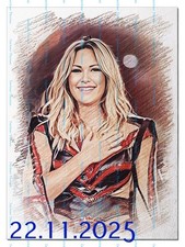 Helene Fischer--rF0C4- -Druck auf Postkarte ohne Autogramm