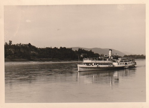 Vintage foto raddampfer schiff - foto,