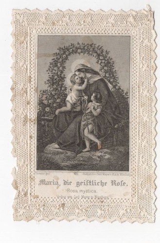 Spitzenbild 1850 maria die - 1850,