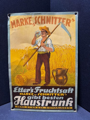 Altes blechschild - altes,
