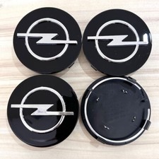 4x 64mm Für OPEL Radkappen Nabendeckel Alufelgen Wheel Caps Felgendeckel Schwarz