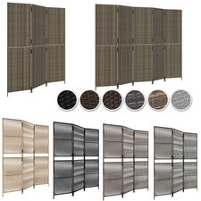 Rattan Paravent Raumteiler