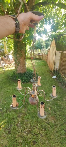 Vintage messing kronleuchter - vintage,