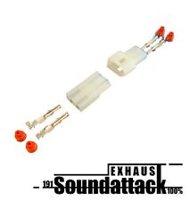 Steckverbinder 2 polig Buchse und Stecker Auto Motorrad abgedichtet PKW 12V 24V