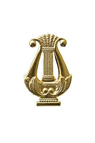 Anstecker lyra abzeichen mit - "lyra, abzeichen"