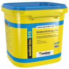 weber.tec 915 SG Deitermann 1K 2K Bitumen Dickbeschichtung Kellerdicht Bitum 30L