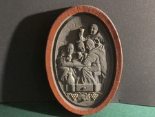 Fassboden - Wein - Vino - Mönche bei Verkostung  - 48x34 cm - selten !