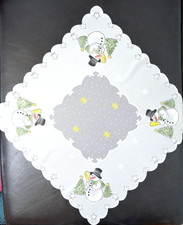 Tischdecke Weihnachten Weihnachts Schneemann Weihnachts Geschenk Größe 80 x 80