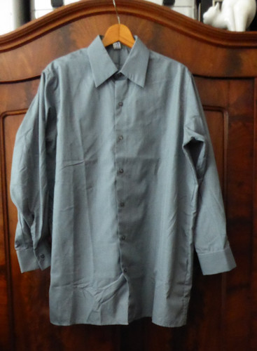 Vintage shirt hemd - grau, ddr