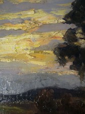 Willy Herrmann Spandau Berlin : Havelland Malerkolonie : Darß Abendstimmung GDK