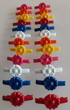 12 Paar alte Zopfhalter Zopfgummi Haarspangen Haar Spangen 70 ziger Vintage