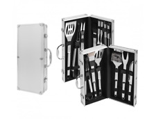 Edelstahl Grillset 7 - 13 teilig Grillbesteck im Alu Koffer Grillzubehör Set BBQ