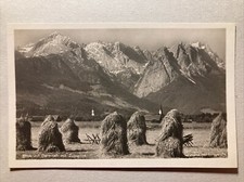 Blick auf Garmisch mit Zugspitze • Postkarte Hans Huber