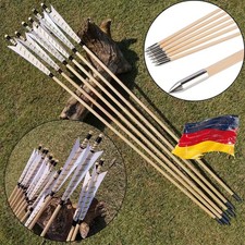 12X Holzpfeile Jagdpfeile