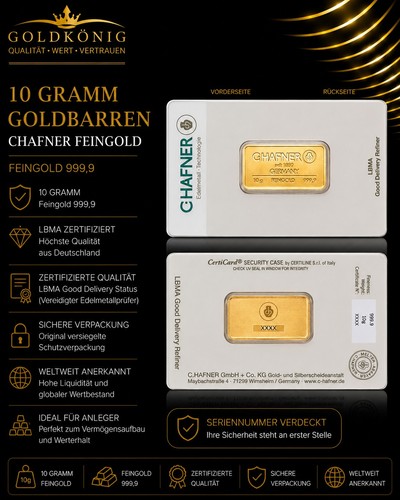 Goldbarren 10g gramm - goldbarren, 10g/gramm