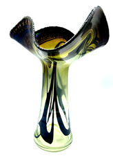 Attraktive Glaskunst Vase