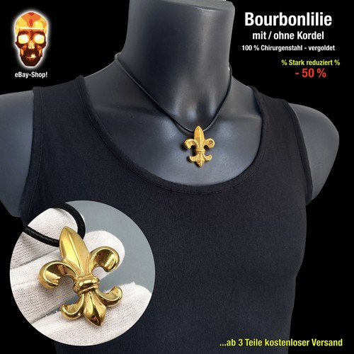 Bourbon lilie anhänger - 1,