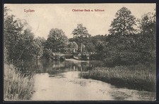 Ansichtskarte Lychen, Cüstriner-Bach und Schleuse 1909 