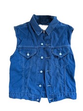 Levi's 70401 Weste Jeansweste Gr. L Oldschool SLIM vintage Denim dunkelblau rar