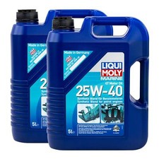 Motoröl Motor Öl LIQUI MOLY Marine 4T 25W-40 2 X 5 Liter Oil Bootsmotor Schiff 