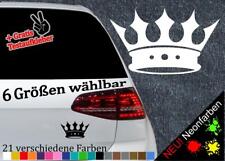 Krone König Kleber -6 Größen- Sticker Queen Crown King Prinz Aufkleber Geschenk
