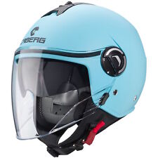Caberg Riviera V4 X matt-hellblau Helm Jethelm Motorradhelm Sonnenblende