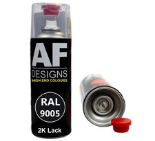 Lackspray 2K RAL9005 Autolack Sprühdose Spraydose TIEFSCHWARZ hochglänzend matt