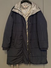 S. Oliver Triangle Damen Winter Jacke Mantel Gr. 48 blau silbernes Innenfutter