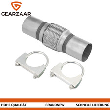 Edelstahl Flexrohr Auspuffrohr Flexstück  Ø45 / 50 / 55 mm x 200 / 100 / 150 Xny