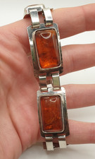 Armband Silber 835 Bernstein