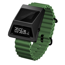 Schwarze cyber uhr - cyber, retro