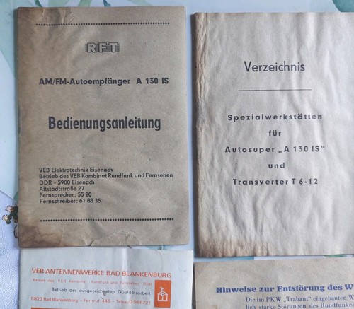 Konvolut alter anleitungen ddr - konvolut,