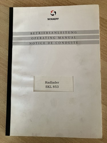 Betriebsanleitung schaeff - betriebsanleitung,