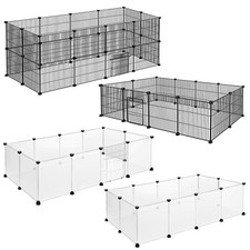 Freigehege Laufstall Laufgitter Hunde Welpenauslauf Kleintier Katzenkäfig DIY DE