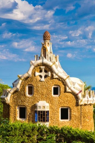 Wandbild park güell vom - wandbild:,