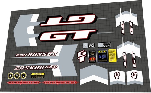 2001 zaskar race decal - gt,
