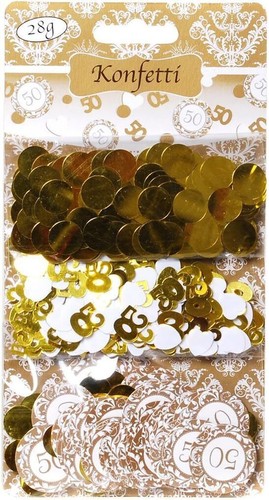 Gold konfetti tischkonfetti - gold, 50