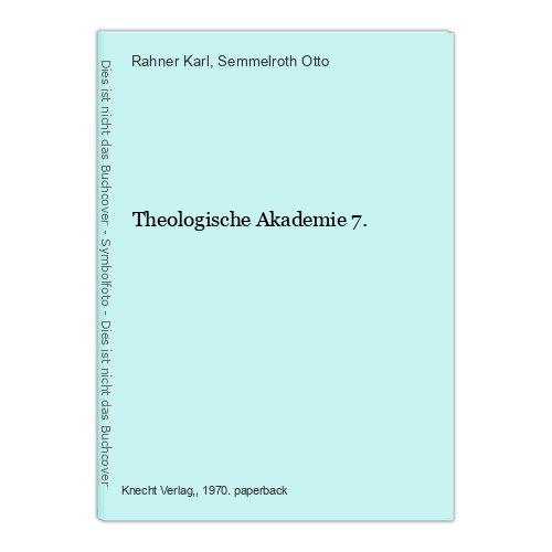 Theologische akademie - theologische, 7