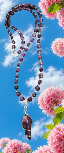 Amethyst halskette cm - halskette🌹40,