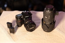 Nikon D7200 Digitalkamera mit Sigma 70-200 mm 2.8 und Tamron 28-75 2.8