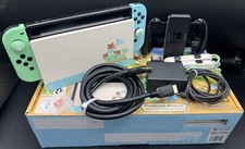 Nintendo Switch Konsole Animal Crossing Edition / OVP / alle Kabel - OHNE Spiel