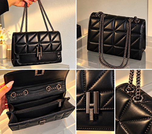 Damen schultertasche schwarz - schultertasche,