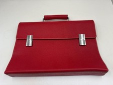 Porsche Design Rot Leder Aktentasche Businesstasche Dokumentenmappe 39cm