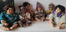 Sammlerpuppe Set 6x ODER EINZELN – Angel Schmitt, Götz, Künstlerpuppen ethnisch