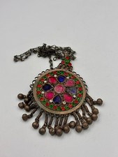 Antike Berber Halskette Hochzeitsschmuck mit Glaskristallen